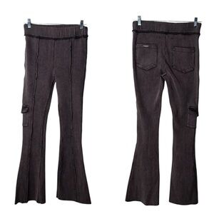Manière De Voir ribbed, flared cargo leggings or pants Size 8